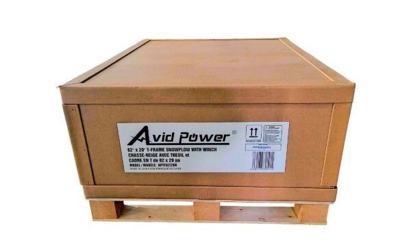 APTF8220W - AVID POWER T-Frame 82"X20" Snowplow With Winch - Image 2